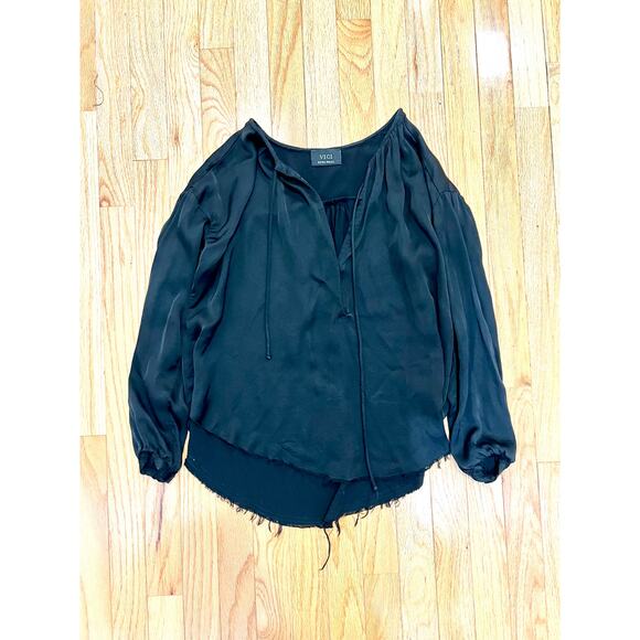 VICI xs peasant flowy blouse black - Picture 2 of 5